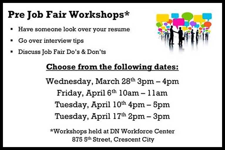 Del Norte Workforce Center Holds Job Fair Wild Coast Compass